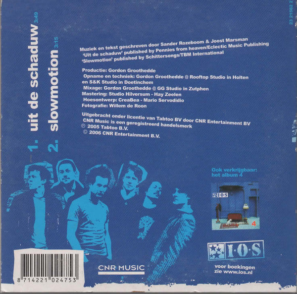 Is Ook Schitterend : Uit De Schaduw (CD, Single)