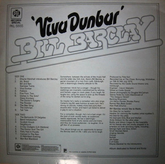 Bill Barclay (3) : Viva Dunbar (LP)