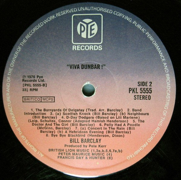Bill Barclay (3) : Viva Dunbar (LP)