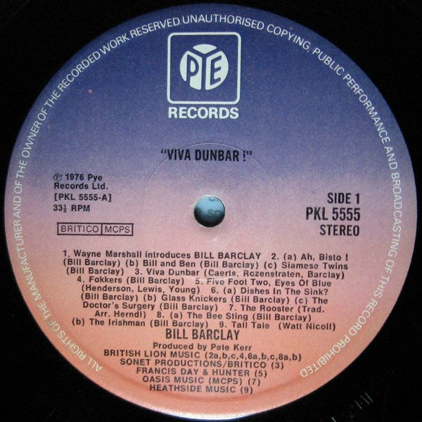 Bill Barclay (3) : Viva Dunbar (LP)