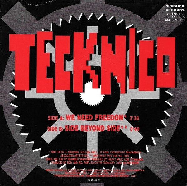 Tecknico : We Need Freedom (7", Single)