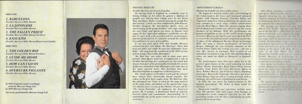 Freddie Mercury & Montserrat Caballé : Barcelona (Cass, Album, RE)