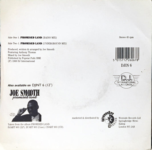 Joe Smooth : Promised Land (7", Single)