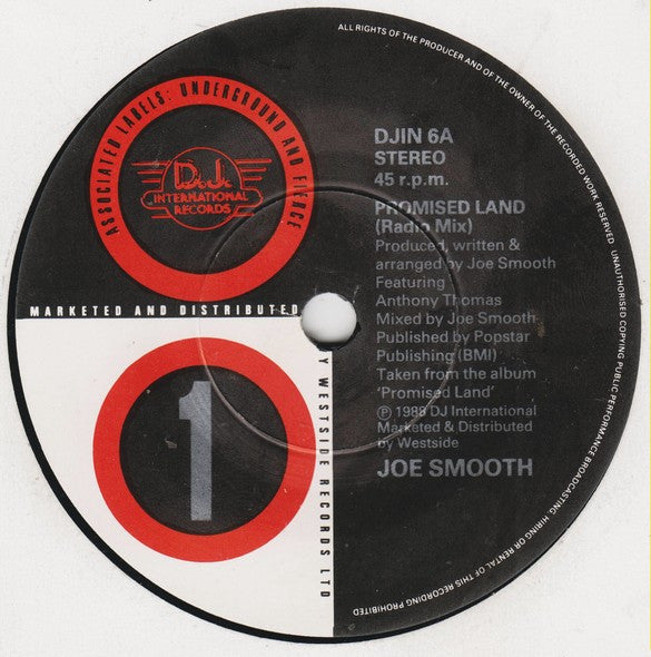Joe Smooth : Promised Land (7", Single)