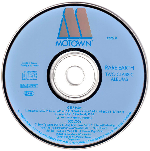 Rare Earth : Get Ready / Ecology (CD, Comp)
