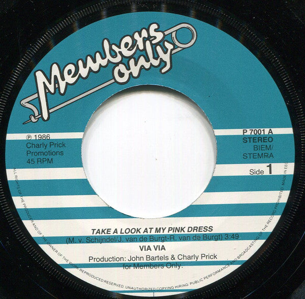 Via-Via : Take A Look At My Pink Dress (7")