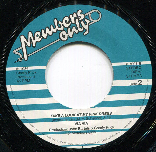 Via-Via : Take A Look At My Pink Dress (7")