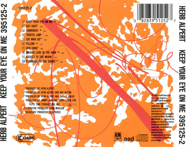 Herb Alpert : Keep Your Eye On Me (CD, Album)