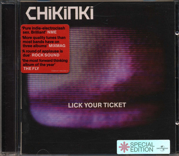 Chikinki : Lick Your Ticket (CD, Album, S/Edition)