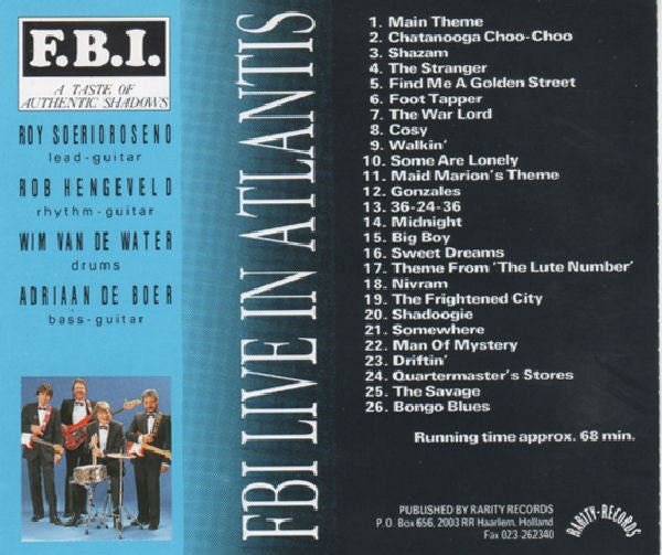 F.B.I. (12) : Live In Atlantis (CD, Album)