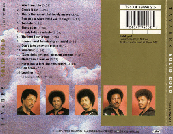 Tavares : Solid Gold - The Original Hits (CD, Comp)