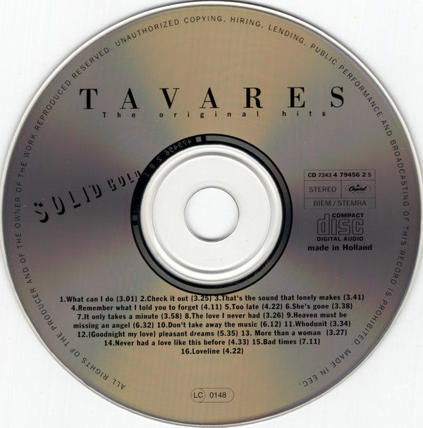 Tavares : Solid Gold - The Original Hits (CD, Comp)