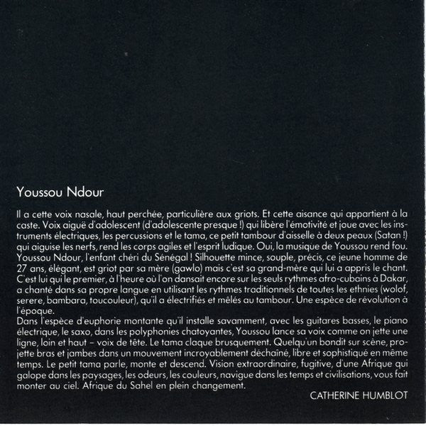 Youssou N'Dour : "Djamil" Inédits 84-85 (CD, Album)