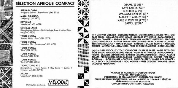 Youssou N'Dour : "Djamil" Inédits 84-85 (CD, Album)