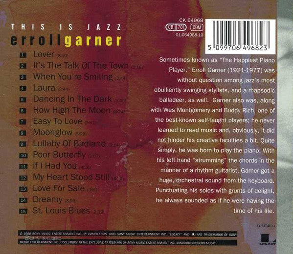 Erroll Garner : This Is Jazz (CD, Comp)