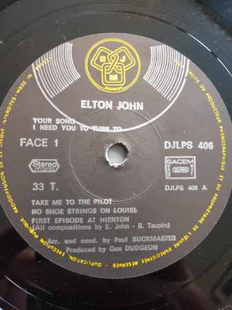 Elton John : Elton John (LP, Album, RE, Gat)