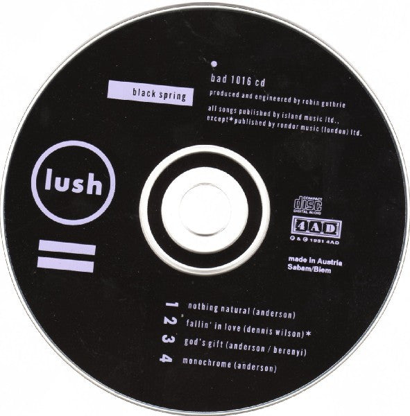 Lush : Black Spring (CD, Single)