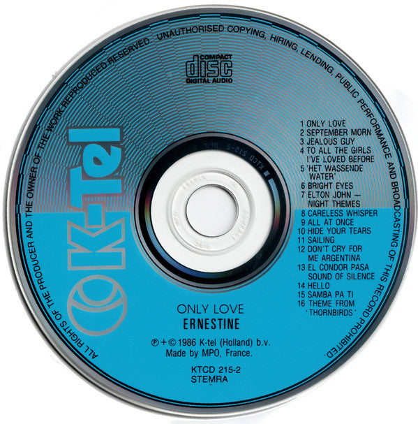 Ernestine Stoop : Only Love (CD, Album)