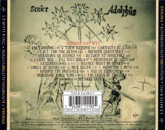 Enigma : Love Sensuality Devotion (The Greatest Hits) (CD, Comp, Mixed)