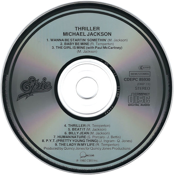 Michael Jackson : Thriller (CD, Album, RE)