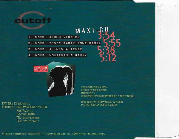 Cutoff (2) Featuring Thea Austin : Move (CD, Maxi)