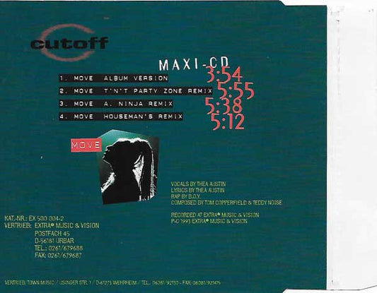 Cutoff (2) Featuring Thea Austin : Move (CD, Maxi)