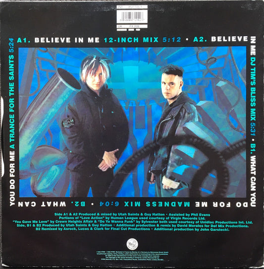 Utah Saints : Believe In Me (12")