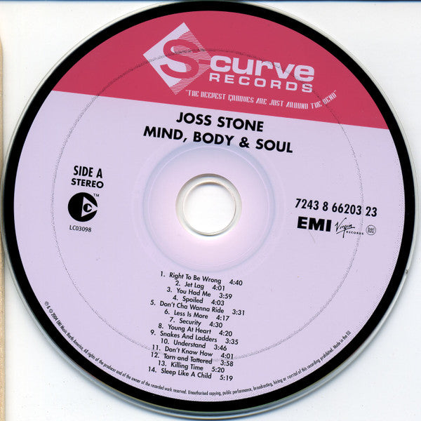 Joss Stone : Mind Body & Soul (Limited Dutch Edition) (CD, Album, Copy Prot. + CD, Album, Copy Prot., Liv)