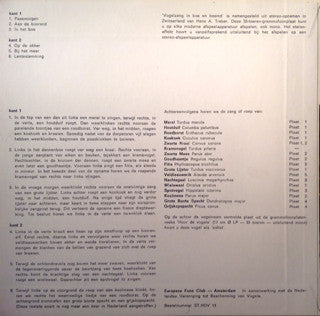 Hans A. Traber : Vogelzang (In Bos En Beemd) (7", EP)