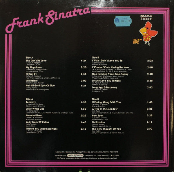 Frank Sinatra : My Best Songs - My Best Years Vol.2 (2xLP, Comp)