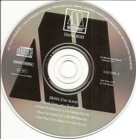 Diana Ross : Diana (CD, Album, RE)