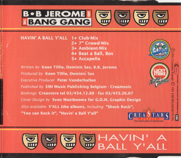 B.B. Jerome & The Bang Gang : Havin' A Ball Y'All (CD, Maxi)