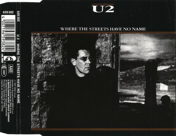 U2 : Where The Streets Have No Name (CD, Single)