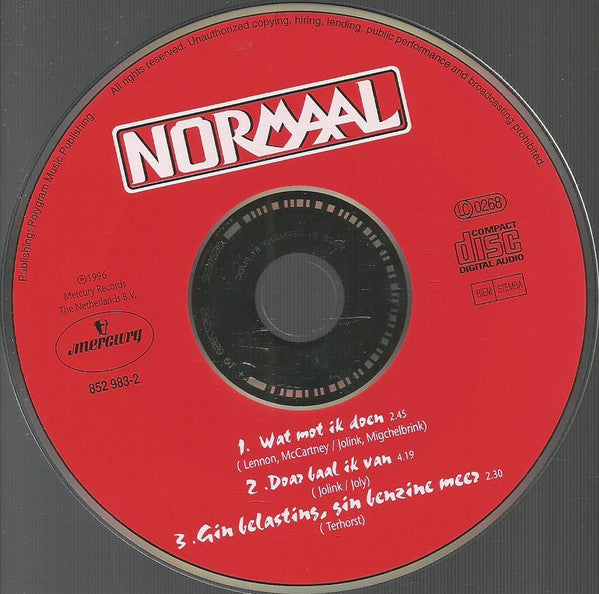Normaal : Wat Mot Ik Doen (CD, Maxi)