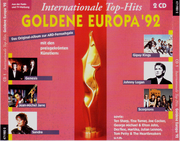 Various : Internationale Top-Hits Goldene Europa '92 (2xCD, Comp)