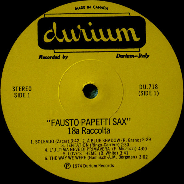 Fausto Papetti : 18a Raccolta (LP)
