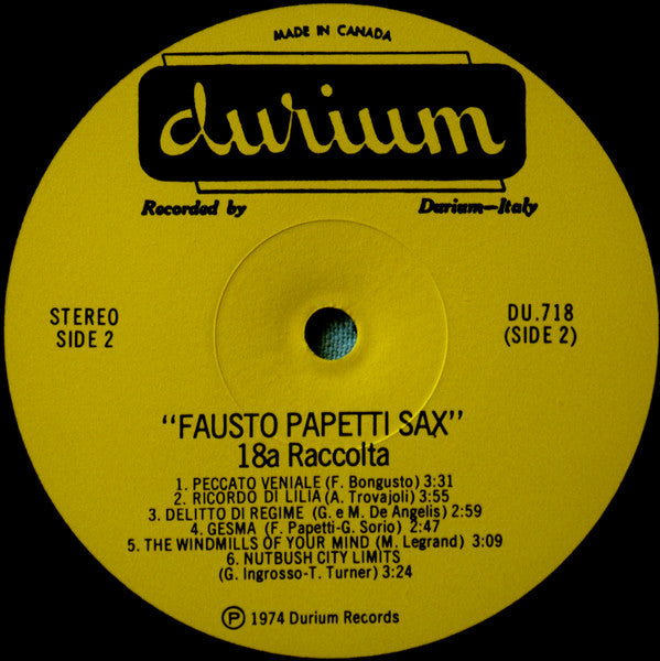 Fausto Papetti : 18a Raccolta (LP)
