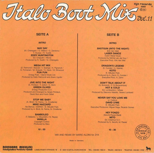 Various : Italo Boot Mix Vol. 11 (12", Maxi, Mixed)