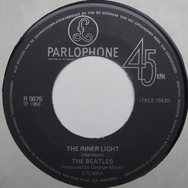 The Beatles : Lady Madonna / The Inner Light (7", Single, RE)