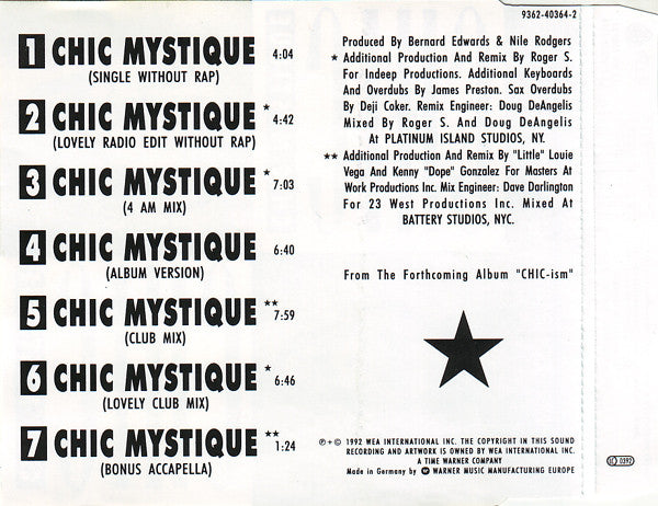 Chic : Chic Mystique (CD, Maxi)