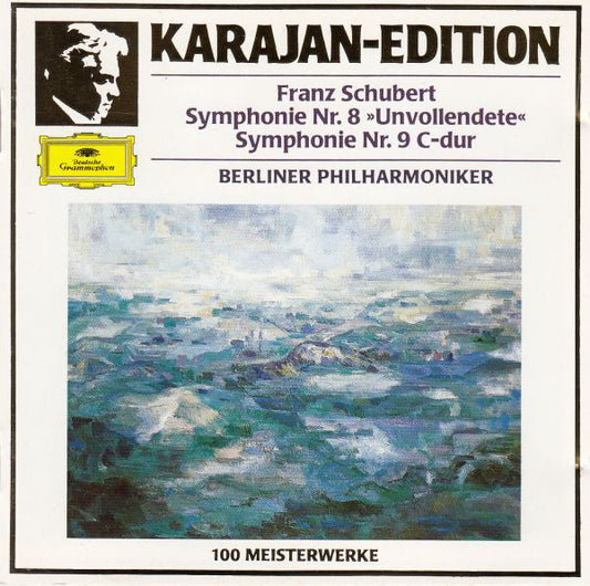 Franz Schubert : Herbert von Karajan, Berliner Philharmoniker : Symphonie Nr. 8 »Unvollendete« / Symphonie Nr. 9 C-dur (CD, Comp, RM)