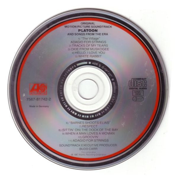 Various : Platoon (Original Motion Picture Soundtrack And Songs From The Era) (CD, Comp)