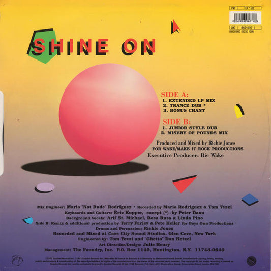 Degrees Of Motion Featuring Biti Strauchn With Kit West : Shine On (12")