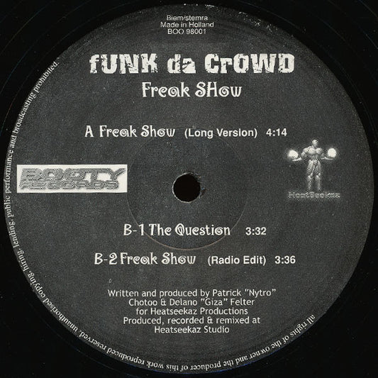 Funk Da Crowd : Freak Show (12")
