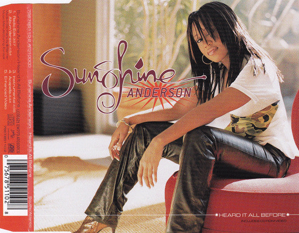 Sunshine Anderson : Heard It All Before (CD, Single, Enh, WME)