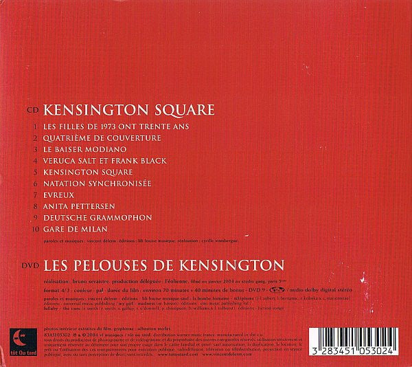 Vincent Delerm : Kensington Square (CD, Album, Del + DVD, PAL, DVD)