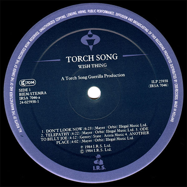 Torch Song : Wish Thing (LP, Album)