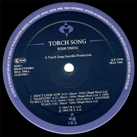 Torch Song : Wish Thing (LP, Album)
