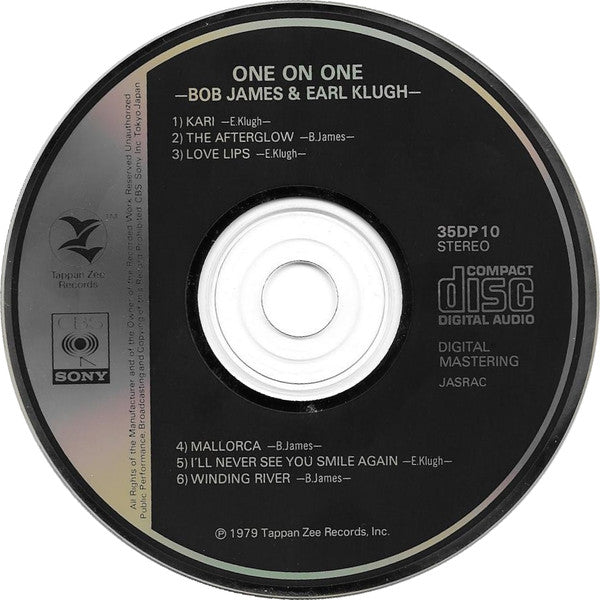 Bob James And Earl Klugh : One On One (CD, Album, RE)