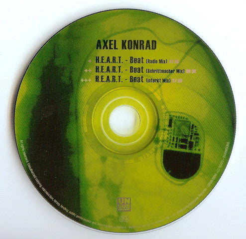 Axel Konrad : H.E.A.R.T. - Beat (CD, Maxi)